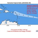 Se forma la tormenta tropical Dolly en el Atlántico central tropical